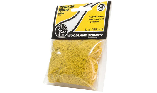 Woodland Scenics Flowering Foliage 100 Sq. In 645 Sq. Cm Yellow