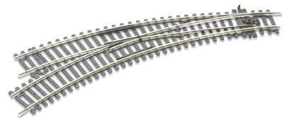 Peco HO Code 100 Setrack ST-245 Insulfrog Left Hand Curved Turnout