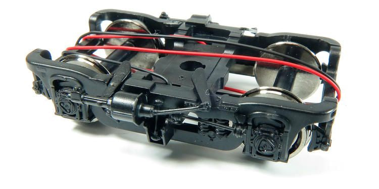 Chargez l&#39;image dans la visionneuse de la galerie, Rapido Trains HO GSC 41-N-11 Inside-Swinghanger Passenger Car Truck With Electrical Pick-Ups - 1 Pair
