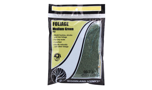 Woodland Scenics Foliage - Medium Green 72 Square In. 464 Square cm