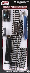 Atlas HO Code 100 Right Hand Remote Snap-Switch Turnout