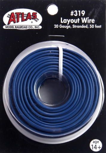 Atlas 20 AWG Stranded Wire 50' - Blue