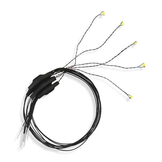 Evan Designs Flashing Chip LED - Red w/8 20.3cm Wire Leads - 7-19V AC or DC pkg(5)