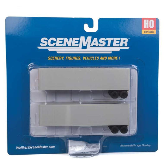 Walthers SceneMaster 40' Trailmobile Trailer 2-Pack - Undecorated