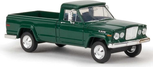 Brekina 1962 Jeep Gladiator A Pickup Truck - Assembled -- Moss Green