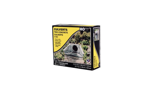 Woodland Scenics HO scale Culverts - Concrete pkg(2)