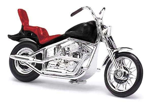 Busch HO American Motorcycle - Black