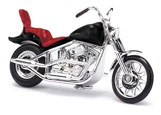 Busch HO American Motorcycle - Black