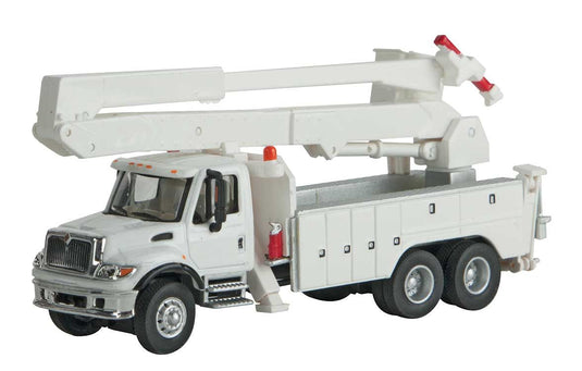 Walthers SceneMaster HO International 7600 Utility Truck with Bucket Lift - White (Includes Utility Company Decals)