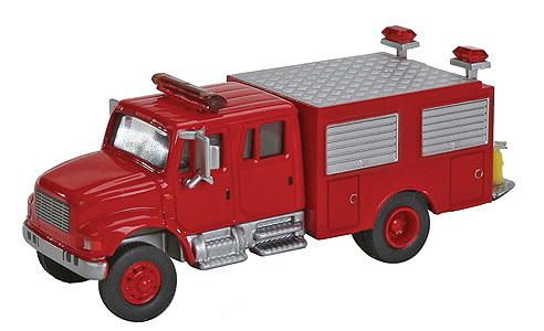 Walthers SceneMaster HO International 4900 First Response Fire Truck - Red