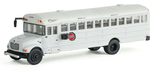 Walthers SceneMaster Inter MOW Crew Bus - White w/Railroad MOW Logo Decals