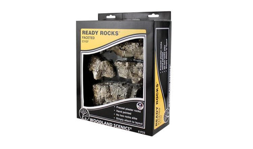 Woodland Scenics Ready Rocks - Faceted Rock 8pcs