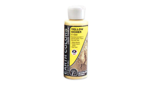 Woodland Scenics Earth Color Liquid Pigment - Yellow Orcher 4oz 118mL Bottle
