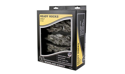 Woodland Scenics Ready Rocks - Shelf Rock 6pcs