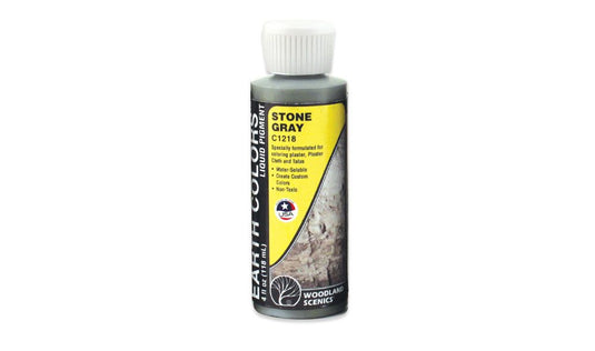 Woodland Scenics Earth Color Liquid Pigment - Stone Gray 4oz 118mL Bottle