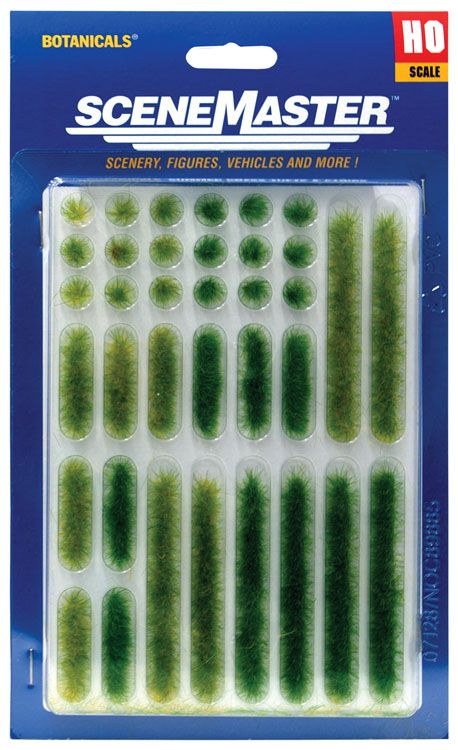 Walthers SceneMaster Grass Tufts & Strips - 18 Each - Summer