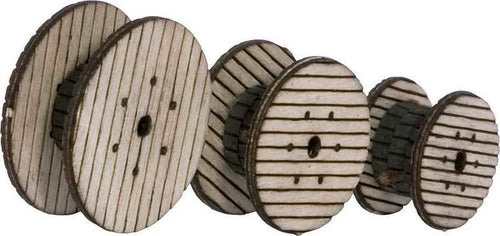 Walthers SceneMaster HO Cable Reels - Laser-cut Wood Kit