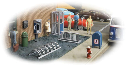 Walthers SceneMaster HO City Street Accessory Package - Kit