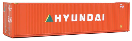 Walthers SceneMaster HO conteneur 40 pi grand volume à parois ondulées (toit plat) – Hyundai (949-8207)