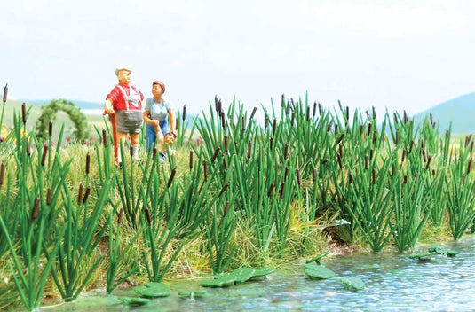 Busch Cattails/Bulrush Plants - Kit pkg(120)
