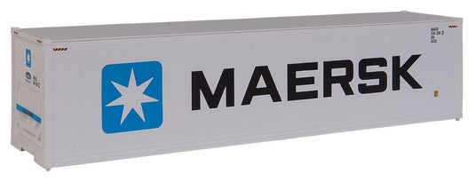 Walthers SceneMaster HO conteneur frigorifique 40 pi grand volume à parois lisses – Maersk (949-8353)