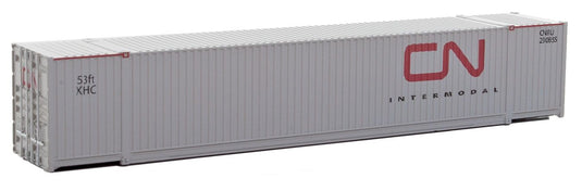 Walthers SceneMaster HO 53' Singamas Corrugated-Side Container - Canadian National (gray red; CN Intermodal Logo)
