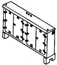 Details West HO Electric Relay Cabinets - 4-Door