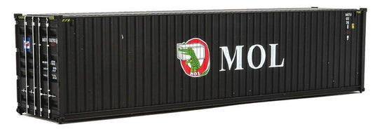 Walthers SceneMaster HO conteneur 40 pi grand volume à parois ondulées (panneaux latéraux) – Mitsui OSK Lines (949-8264)
