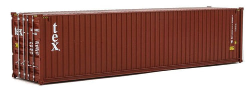 Walthers SceneMaster HO 40' Hi-Cube Corrugated-Side Container - TEX (brown white)