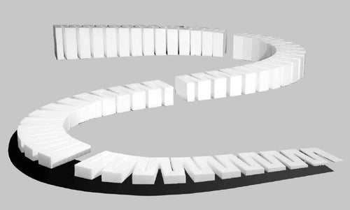 Woodland Scenics Incline / Decline Set 4% Grade, 4 - 24