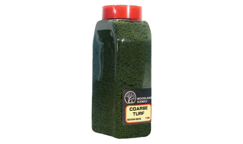 Woodland Scenics Coarse Turf Medium Green Shaker 32oz