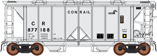 Intermountain HO 1958 Cu. Ft. Covered Hoppers - Conrail