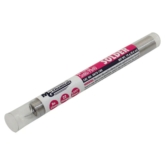 MG Chemicals 4870 – Fil à souder Sn60/Pb40 sans nettoyage (no clean) – format poche 18 g