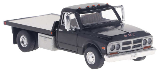 Brekina HO 1981 GMC Sierra Grande Flatbed Truck - Black