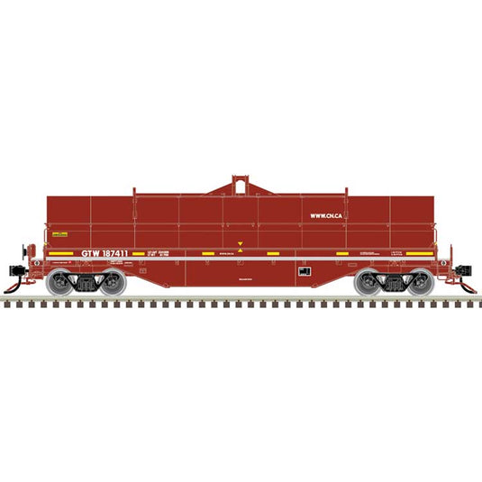 Atlas Master Line HO 42' Coil Steel Car with Fishbelly Side Sill - Canadian National / Grand Trunk Western