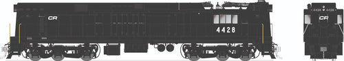 Rapido Trains HO Scale GE E44 Electric (DC/DCC/Sound): Conrail - CR Black