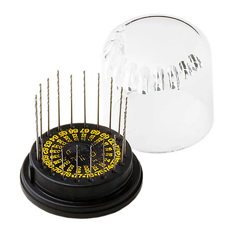 Load image into Gallery viewer, Excel 20-Piece Drill Set #61 to #80 Bits with Dome Stand
