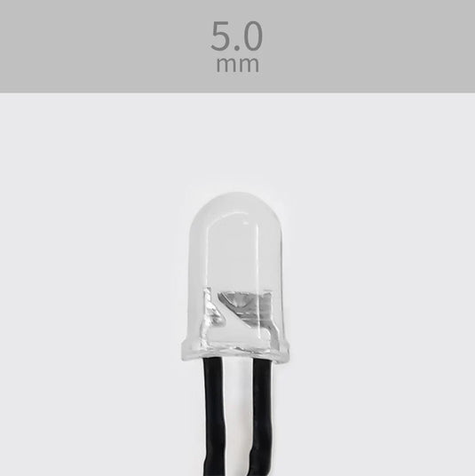 Evan Designs 5mm LEDs Cool White Pkg(5)