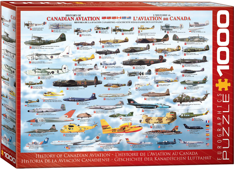 Load image into Gallery viewer, Superior Art Editions Puzzle - History of Canadian Aviation (1000 Pieces)

