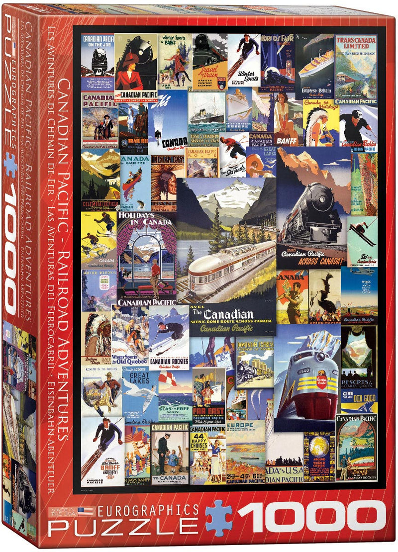 Load image into Gallery viewer, Superior Art Editions Puzzle - Canadian Pacific Railway Adventures (1000 Pieces)
