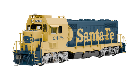Rapido Trains HO ATSF CF7 w/ Square Cab DCC & Sound: AT&SF - Yellow Warbonnet