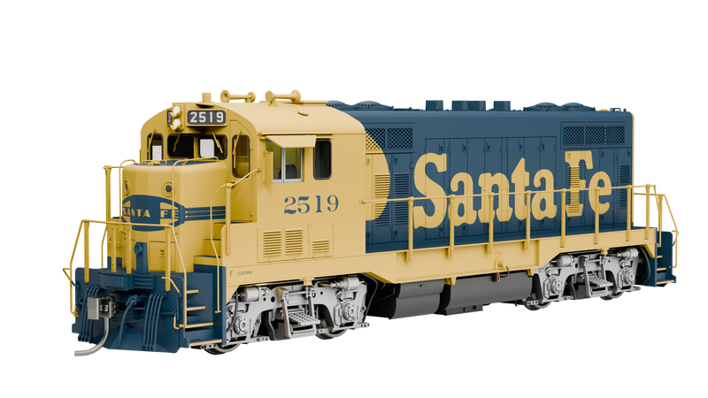 Load image into Gallery viewer, Rapido Trains HO ATSF CF7 w/ Round Cab DCC &amp; Sound: AT&amp;SF - Yellow Warbonnet
