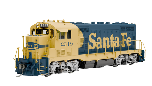 Rapido Trains HO ATSF CF7 w/ Round Cab DCC & Sound: AT&SF - Yellow Warbonnet