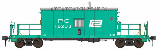 Bowser HO – Fourgon de queue de transfert N9 : Penn Central – première version