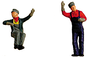 Labelle Engineer/Fireman Set pkg(2) - Waving & Sitting