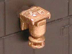 Cal Scale HO Graham White Electric Bell w/Mounting Bracket - Lost Wax Brass Casting