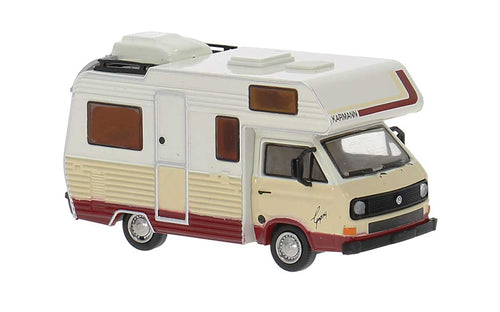 Brekina HO Volkswagen T3 Karmann Gipsy Camper - White, Tan, Brown