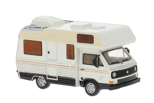 Brekina HO Volkswagen T3 Karmann Gipsy Camper - White, Tan, Black
