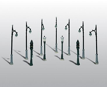 Woodland Scenics HO lampadaires et feux de circulation