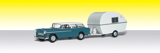 Woodland Scenics N AutoScenes Thompson's Travelin' Trailer